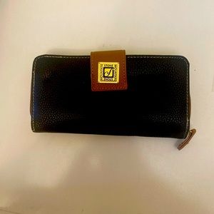 Stone Mountain Wallet Zip Around Continental Organizer Faux Pebble Leather